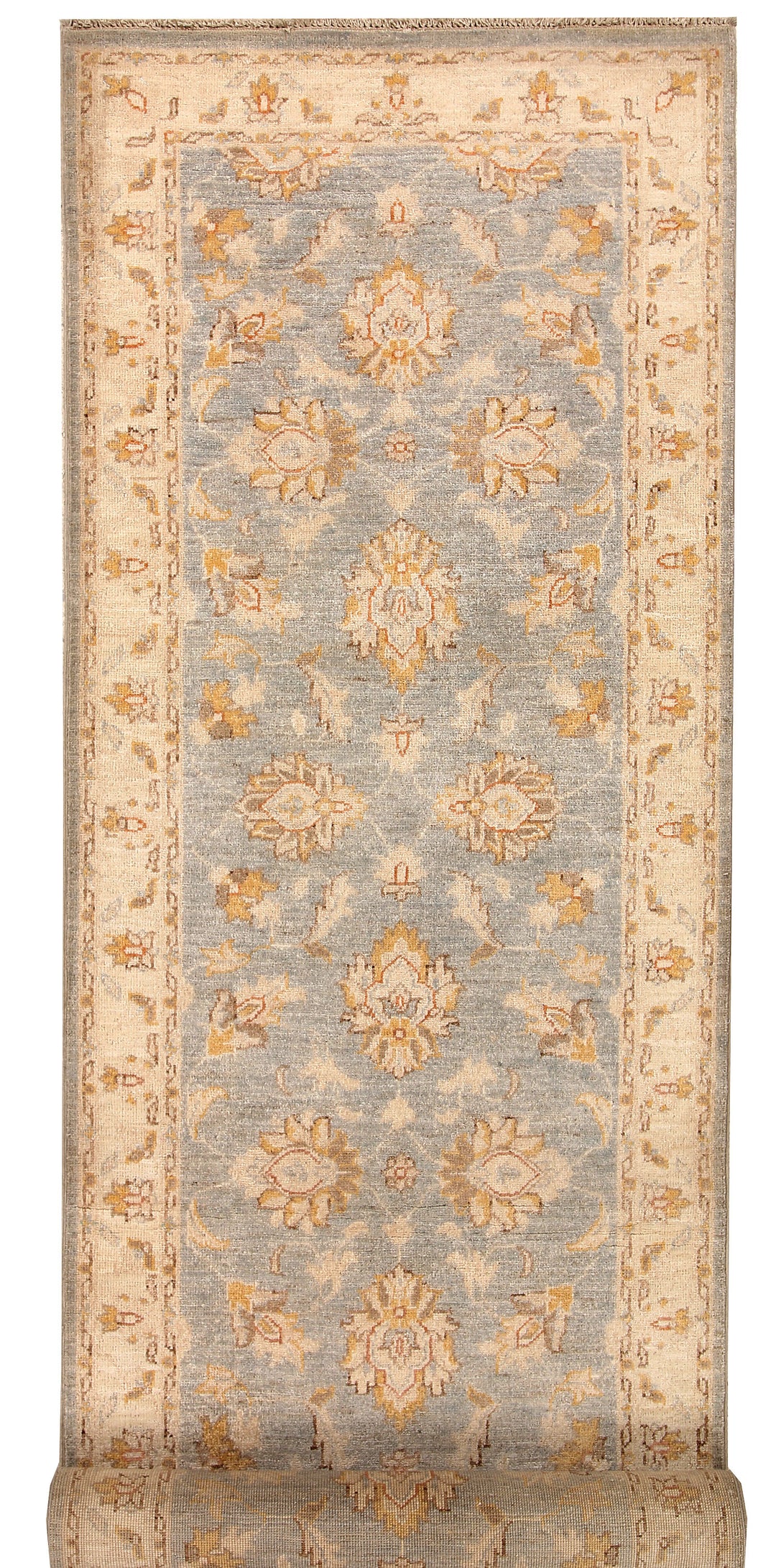 Afghan Oushak Rug 2' 8" x 9' 6" Hand-Knotted