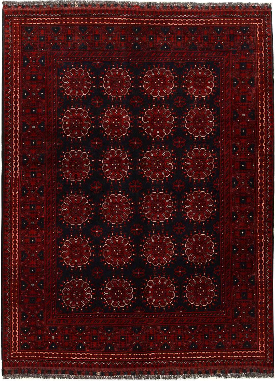 Afghan Khal Mohammadi Rug 4'9" x 6'5" Hand-Knotted