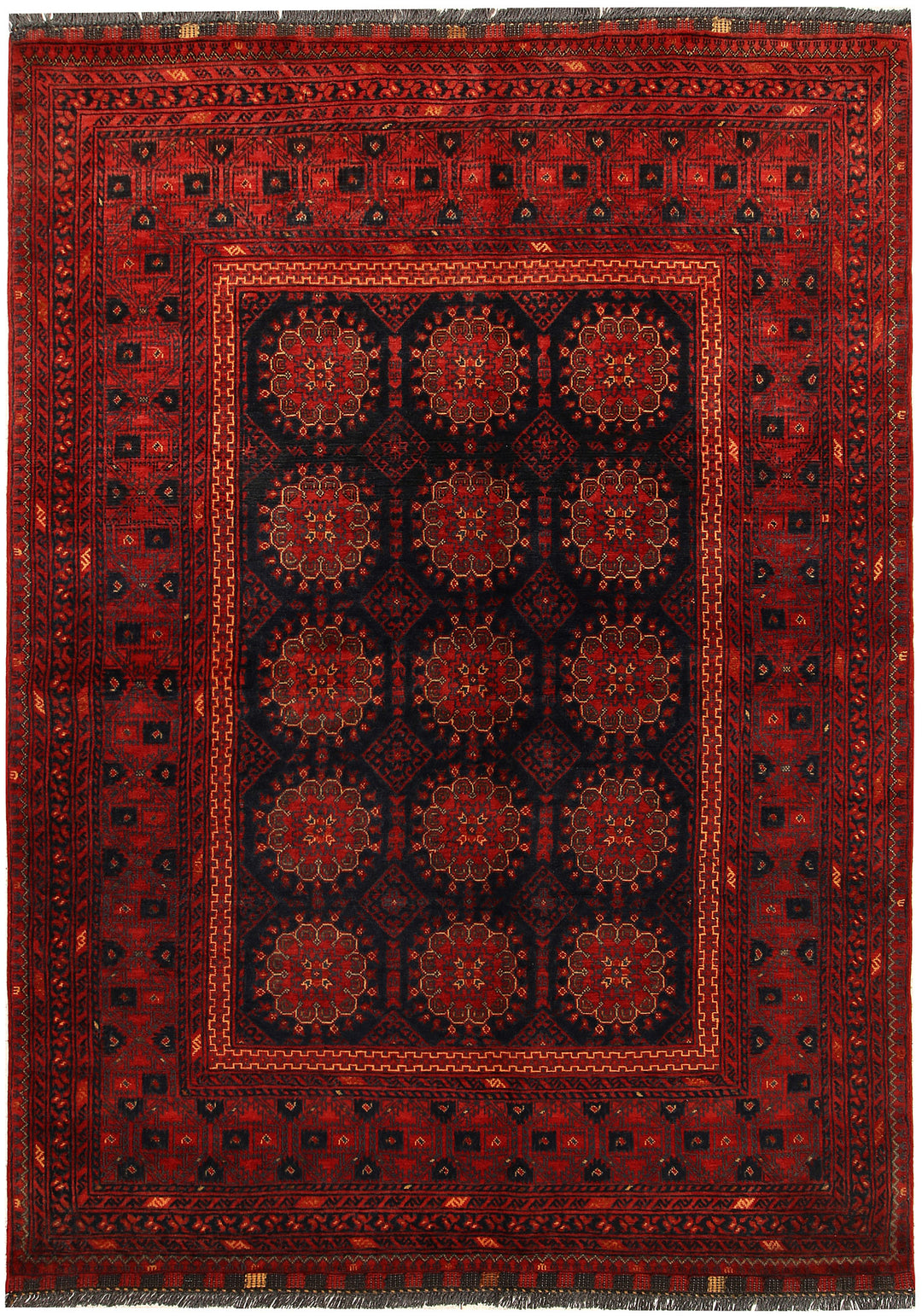 Afghan Khal Mohammadi Rug 4' 9 x 6' 7 Hand-Knotted