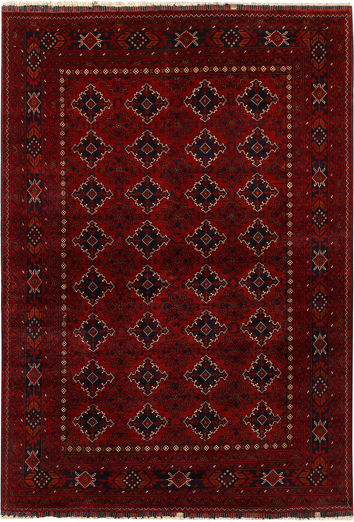 Maroon Khal Mohammadi 6'  5" x 9'  2" - No. QA56784