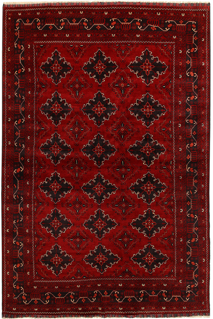 Dark Red Khal Mohammadi 6'  4" x 9'  7" - No. QA73400