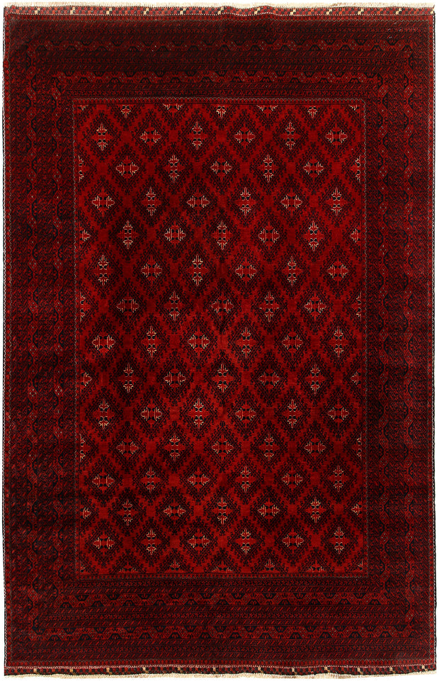 Dark Red Khal Mohammadi 6'  4" x 9'  8" - No. QA79302