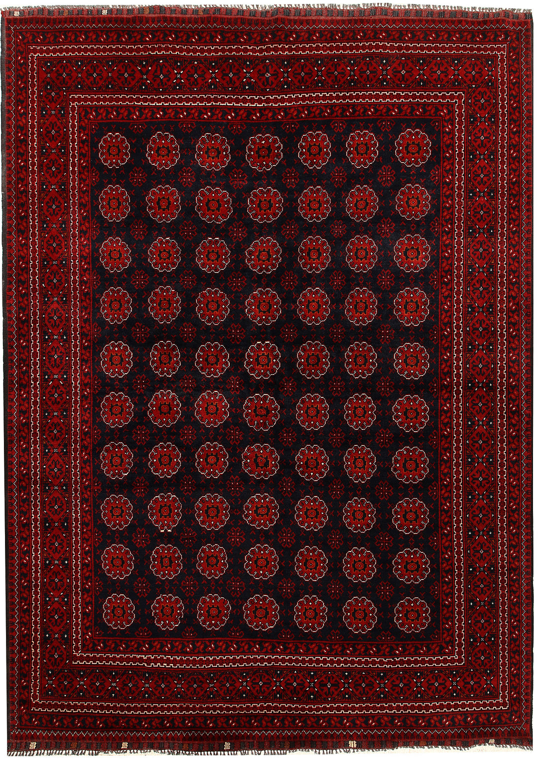 Afghan Khal Mohammadi Rug 6' 6 x 9' 3 Hand-Knotted