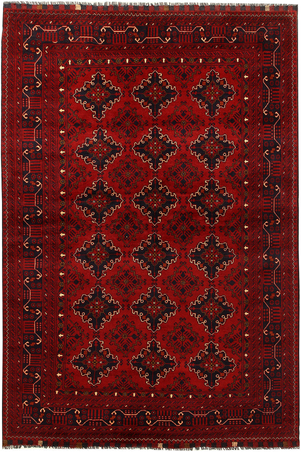 Dark Red Khal Mohammadi 6'  2" x 9'  1" - No. QA95229
