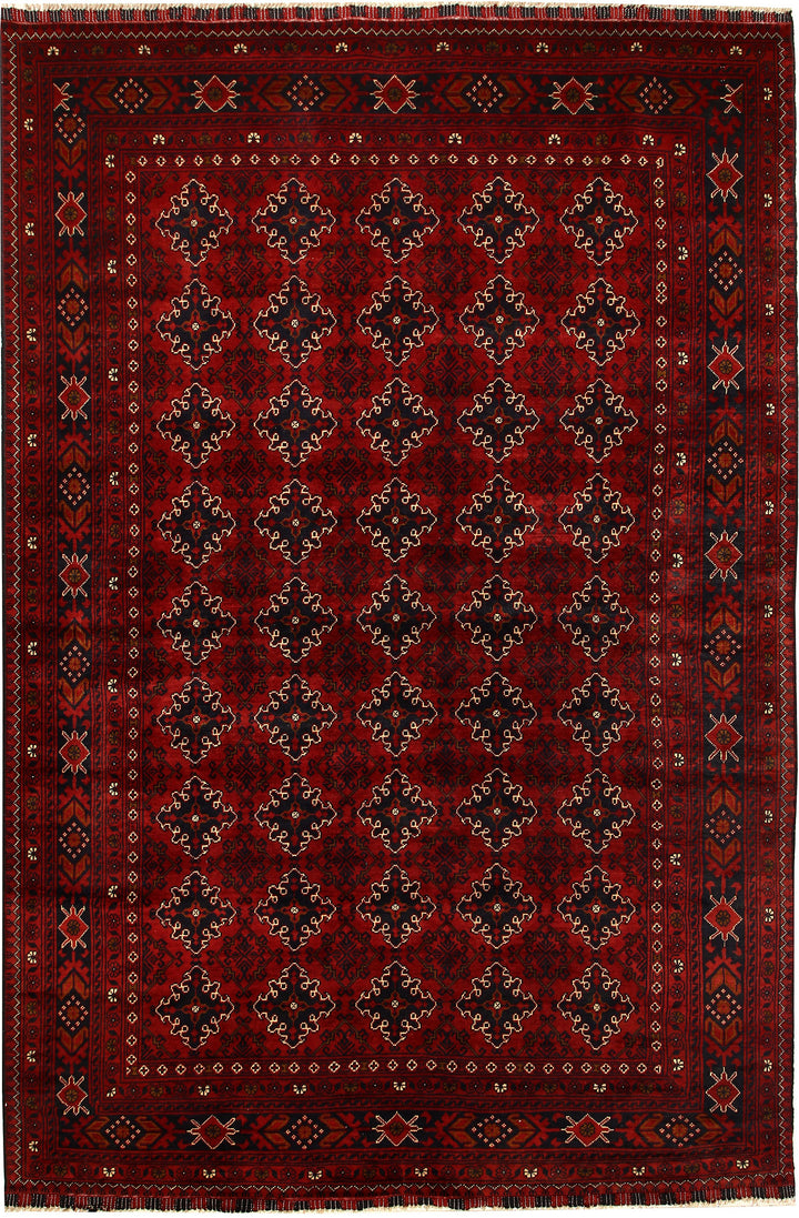 Dark Red Khal Mohammadi 6'  4" x 9'  6" - No. QA95593