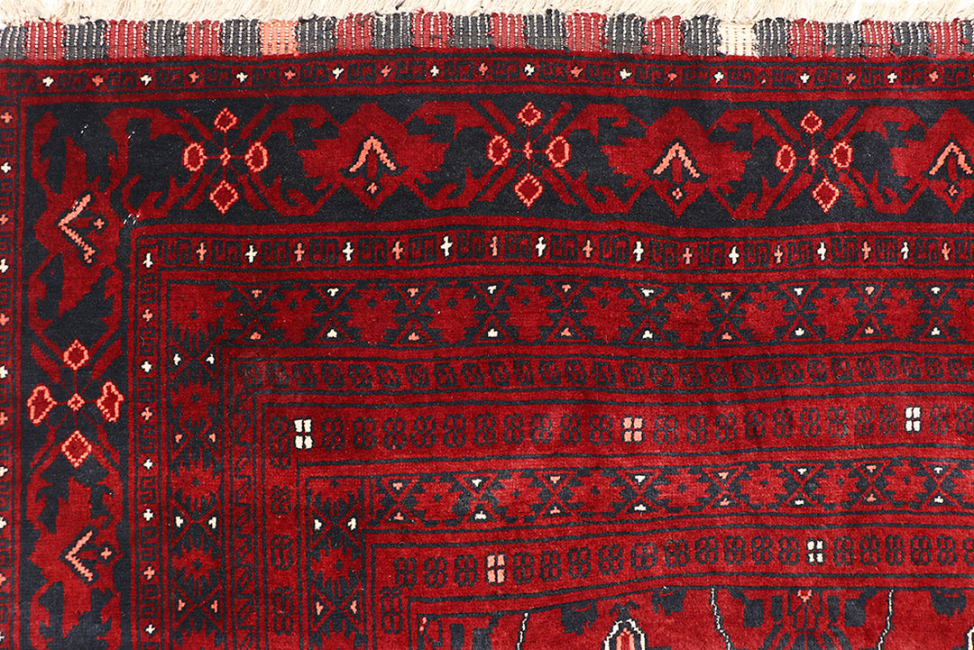 Dark Red Khal Mohammadi 6'  8" x 9'  3" - No. QA32348