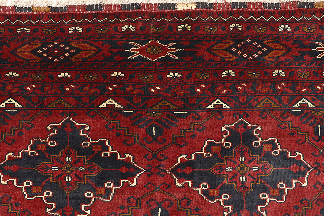 Dark Red Khal Mohammadi 9'  7" x 12'  6" - No. QA49808