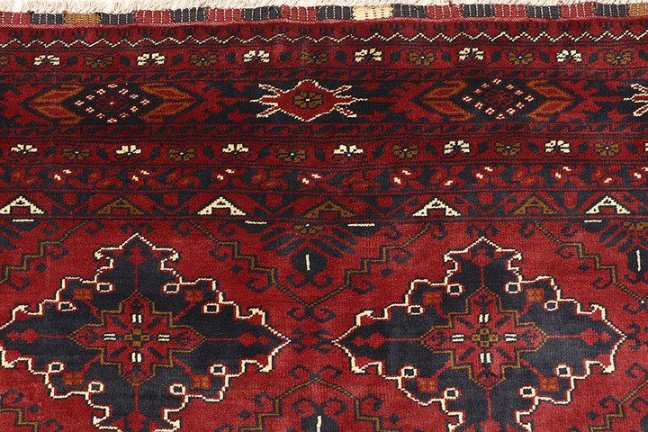 Dark Red Khal Mohammadi 9'  7" x 12'  6" - No. QA49808