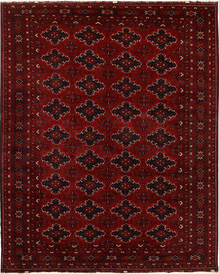 Dark Red Khal Mohammadi 9'  7" x 12'  6" - No. QA49808