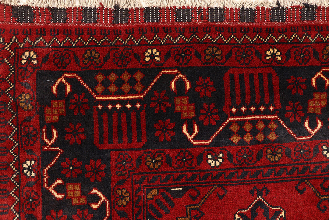 Dark Red Khal Mohammadi 2'  9" x 12'  7" - No. QA69248