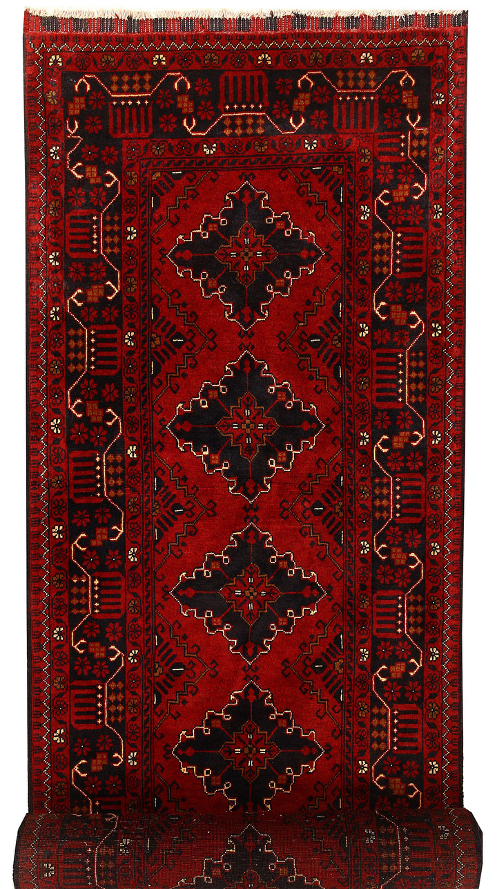 Dark Red Khal Mohammadi 2'  9" x 12'  7" - No. QA69248