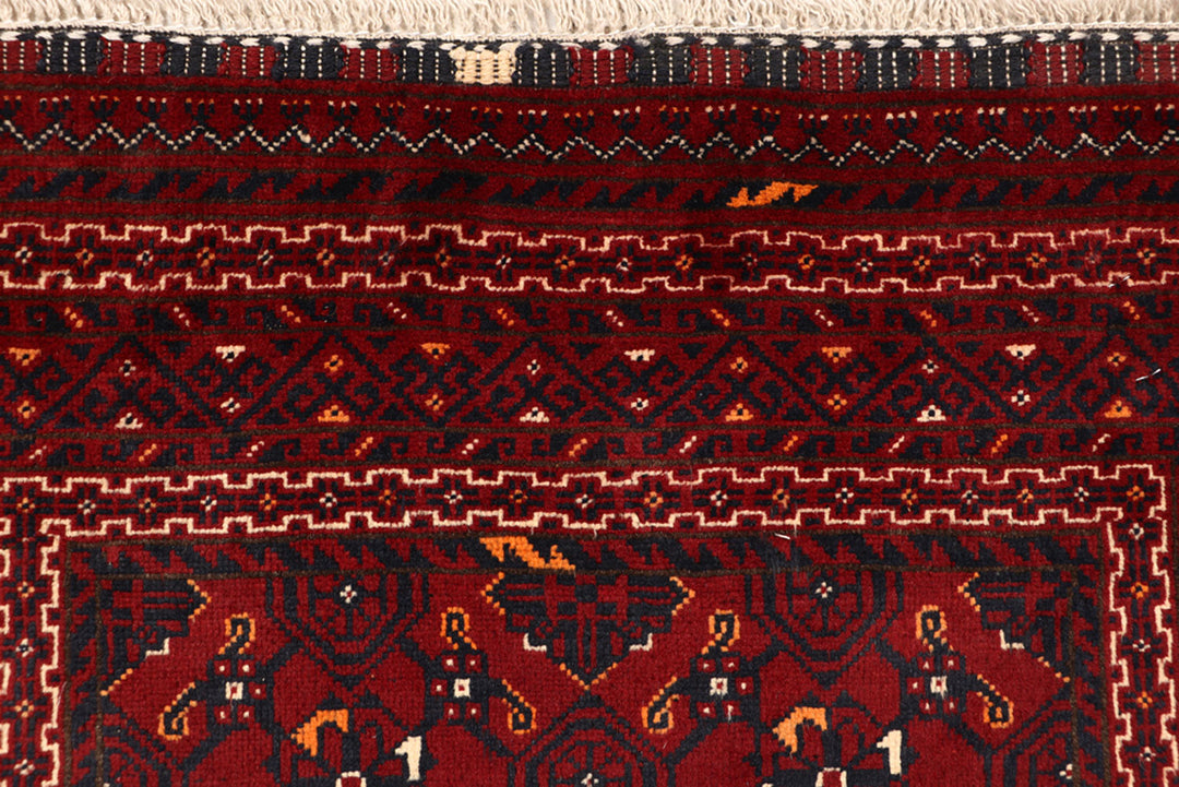 Dark Red Khal Mohammadi 2' 9 x 9' 5 - No. 69476