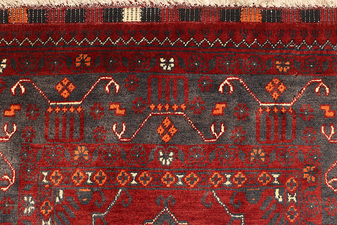 Maroon Khal Mohammadi 2'  11" x 9'  4" - No. QA32462