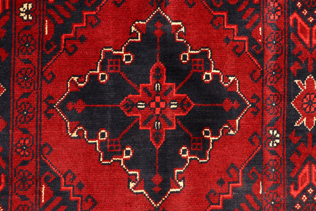 Dark Red Khal Mohammadi 2'  7" x 12'  7" - No. QA55812