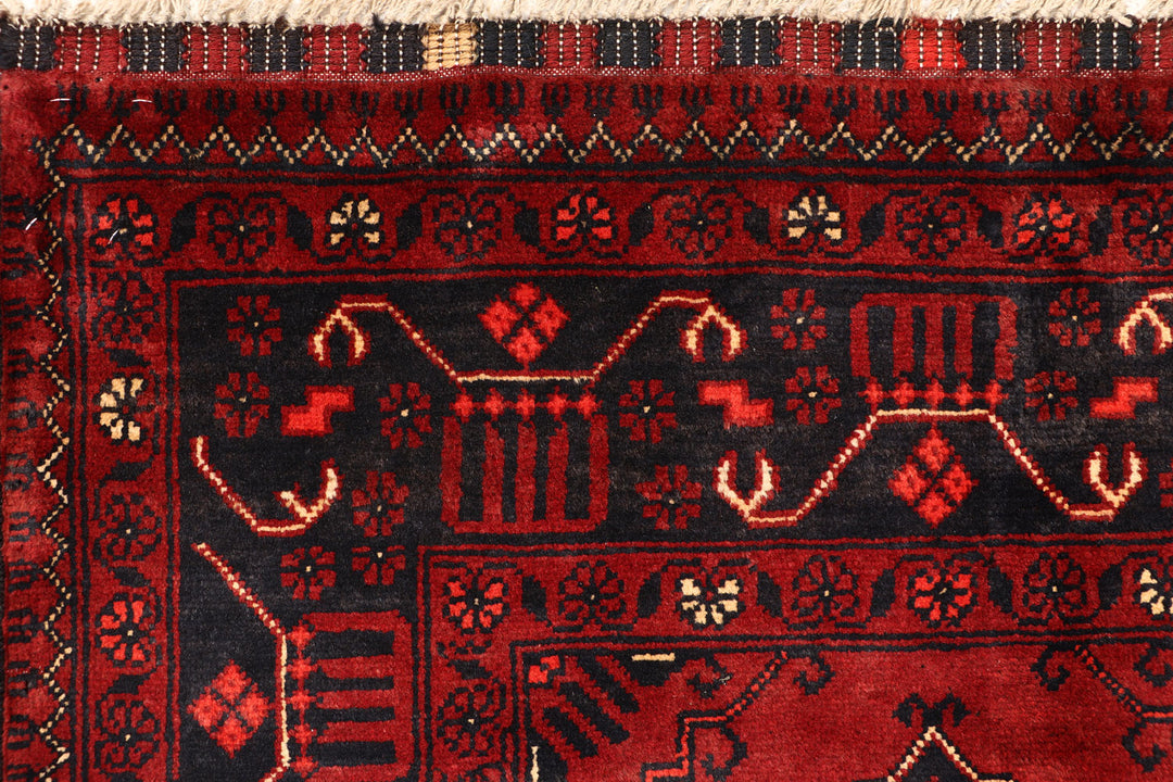 Dark Red Khal Mohammadi 2'  11" x 9'  5" - No. QA54811