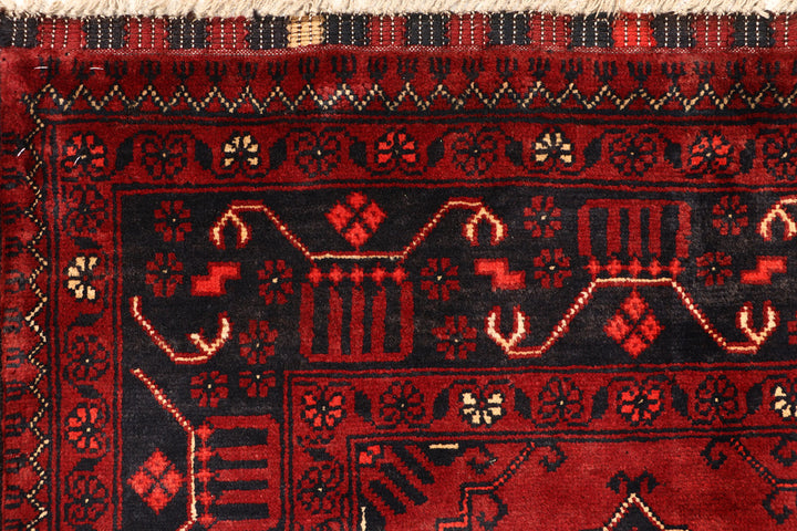 Dark Red Khal Mohammadi 2'  11" x 9'  5" - No. QA54811