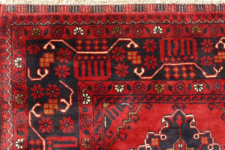 Dark Red Khal Mohammadi 3'  x" 9'  7" - No. QA27126