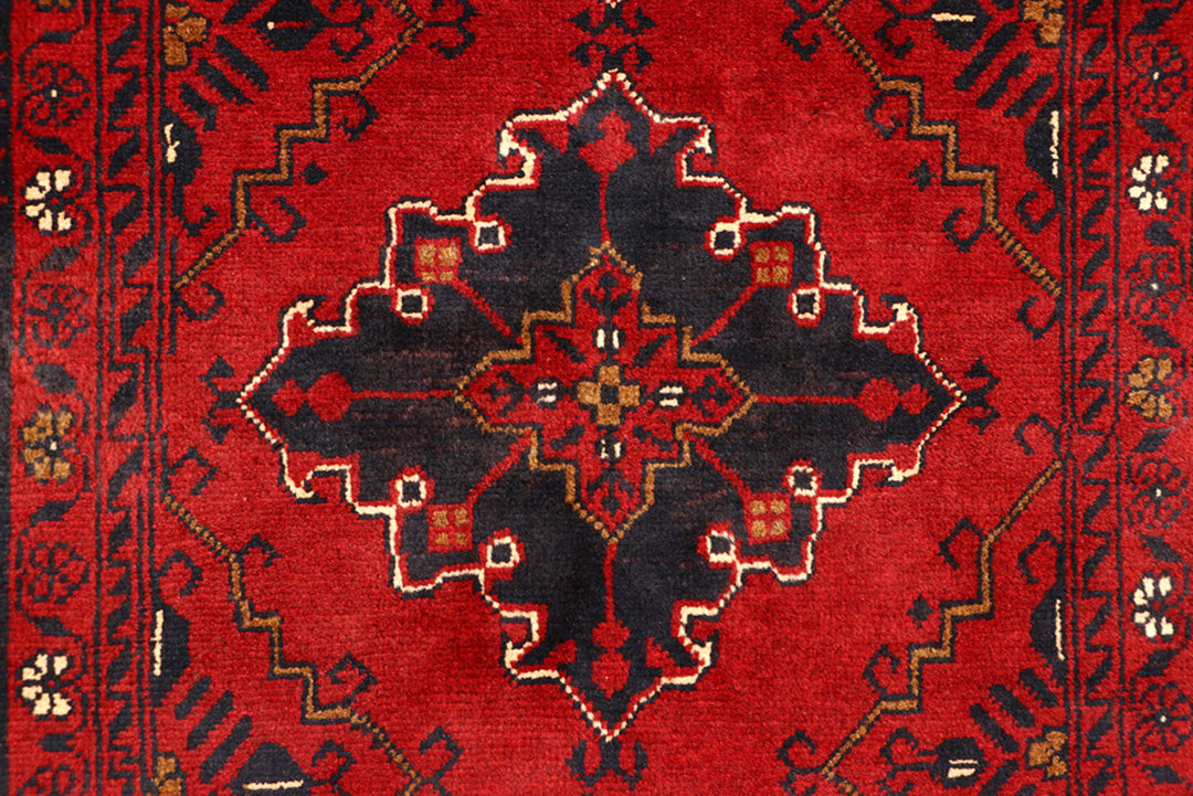 Dark Red Khal Mohammadi 3'  x" 9'  7" - No. QA27126