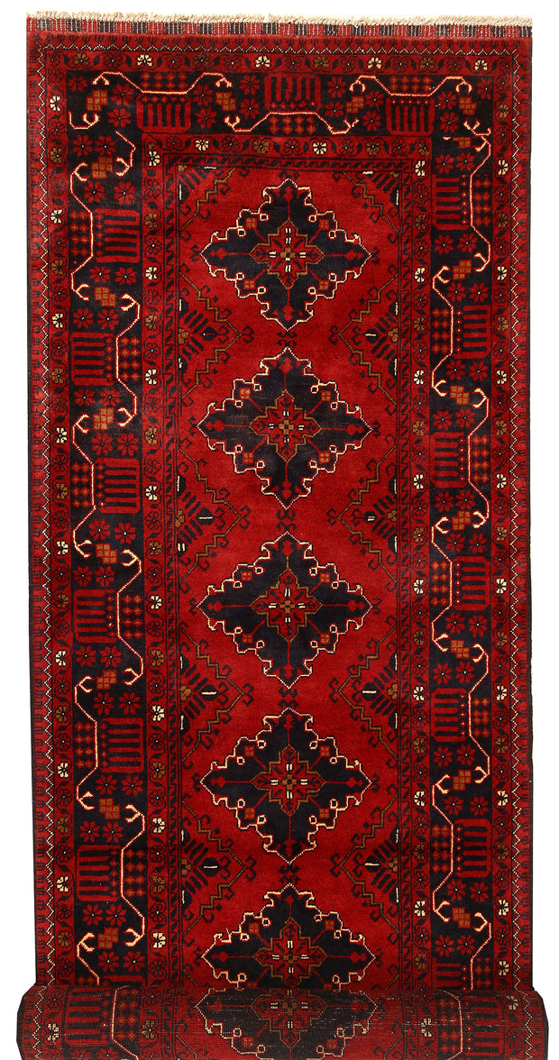 Dark Red Khal Mohammadi 3'  x" 9'  7" - No. QA27126