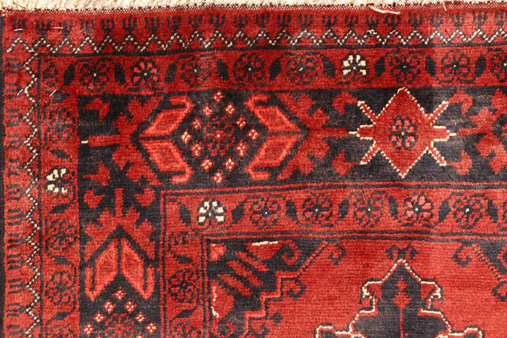 Dark Red Khal Mohammadi 2'  7" x 12'  8" - No. QA79612