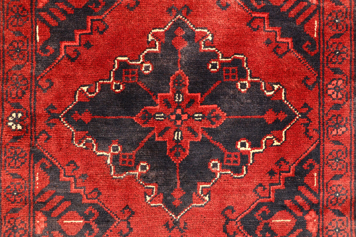 Dark Red Khal Mohammadi 3'  x" 9'  6" - No. QA73383