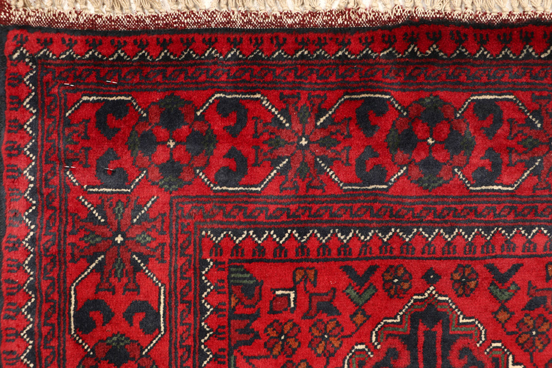 Dark Red Khal Mohammadi 2'  7" x 6'  4" - No. QA14411