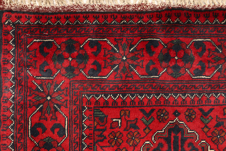 Dark Red Khal Mohammadi 2'  7" x 6'  4" - No. QA14411