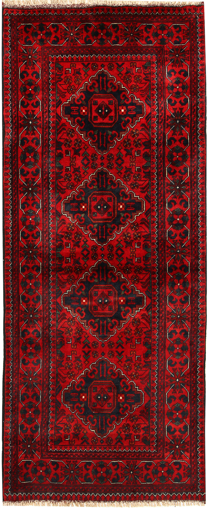 Dark Red Khal Mohammadi 2'  7" x 6'  4" - No. QA14411