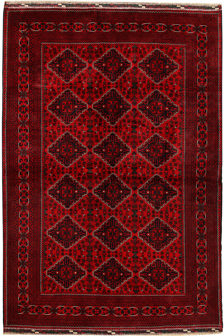 Dark Red Khal Mohammadi 6' 4 x 9' 6 - No. 69589