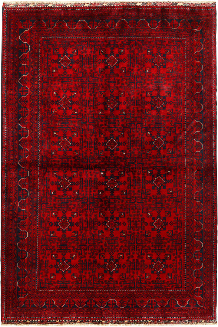Dark Red Khal Mohammadi 6'  6" x 9'  7" - No. QA34130
