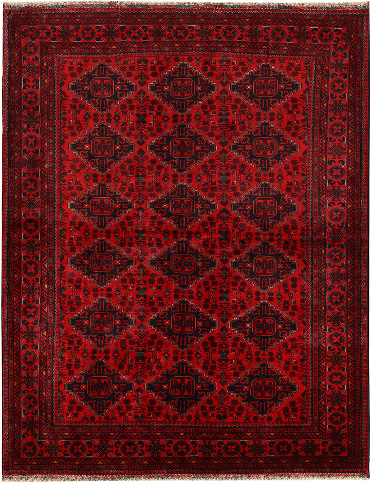 Dark Red Khal Mohammadi 6'  8" x 9'  9" - No. QA17840