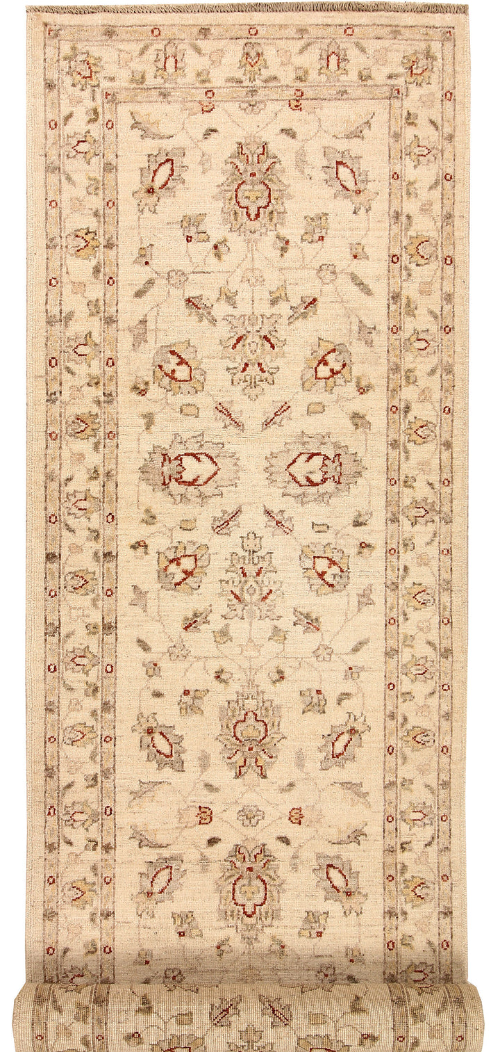 Blanched Almond Oushak 2'  7" x 9'  10" - No. QA62094