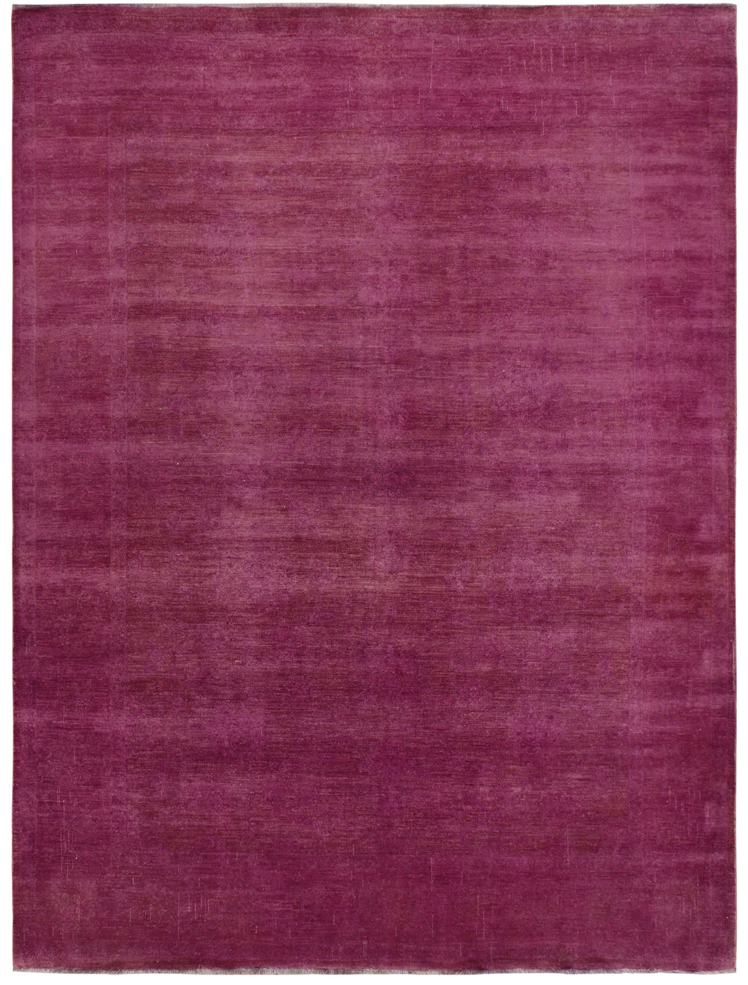 Pale Violet Red Afghan Overdyed Rug 8'1" x 10'8" Hand-Knotted