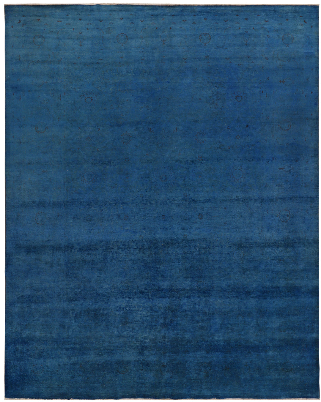 Steel Blue Overdyed 8'  9" x 10'  11" - No. QA91375