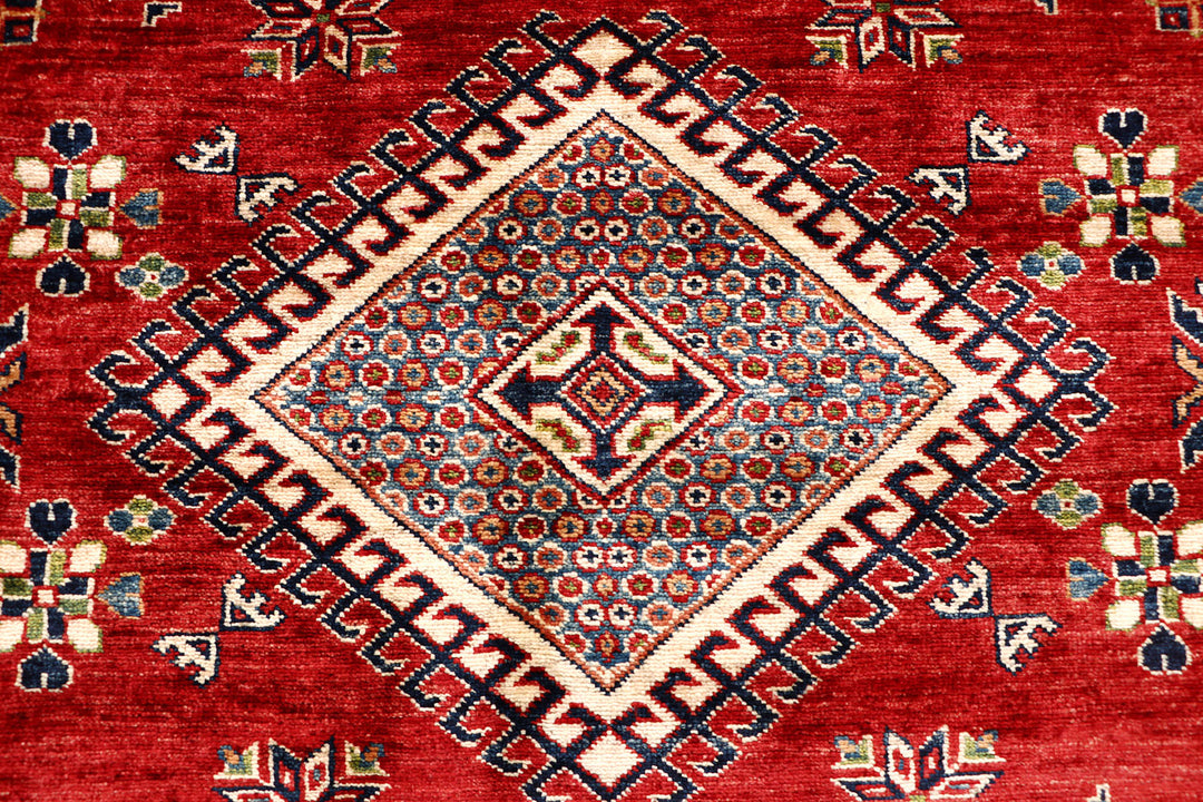 Firebrick Kazak 6' 9 x 6' 10 - No. 69825