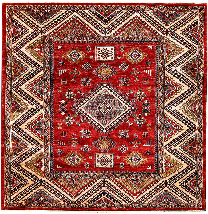 Firebrick Kazak 6' 9 x 6' 10 - No. 69825