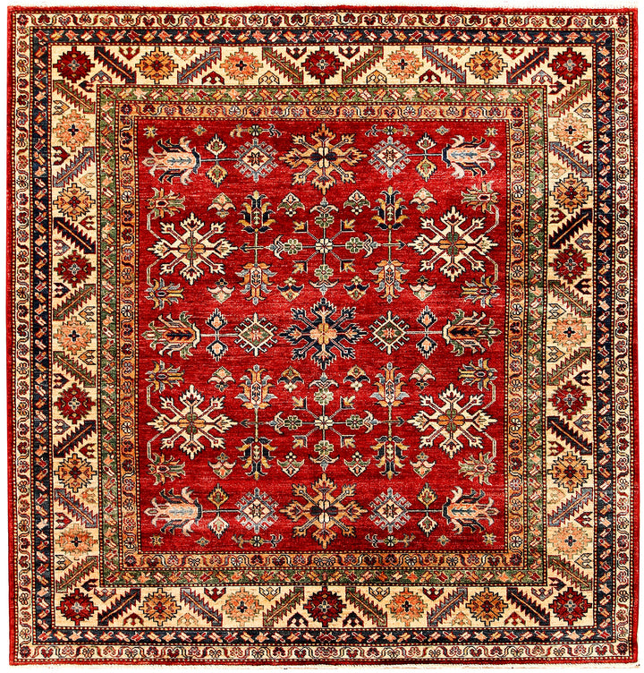 Firebrick Kazak 6' 3 x 6' 5 - No. 69831