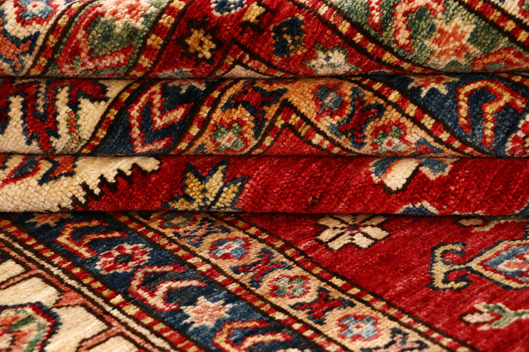 Firebrick Kazak 6' 8 x 6' 6 - No. 69837