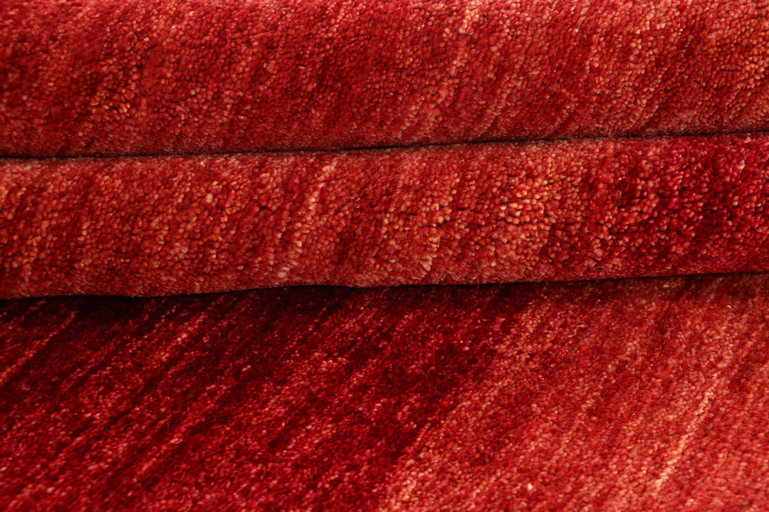 Dark Red Gabbeh 6' 7 x 8' 4 - No. 69902