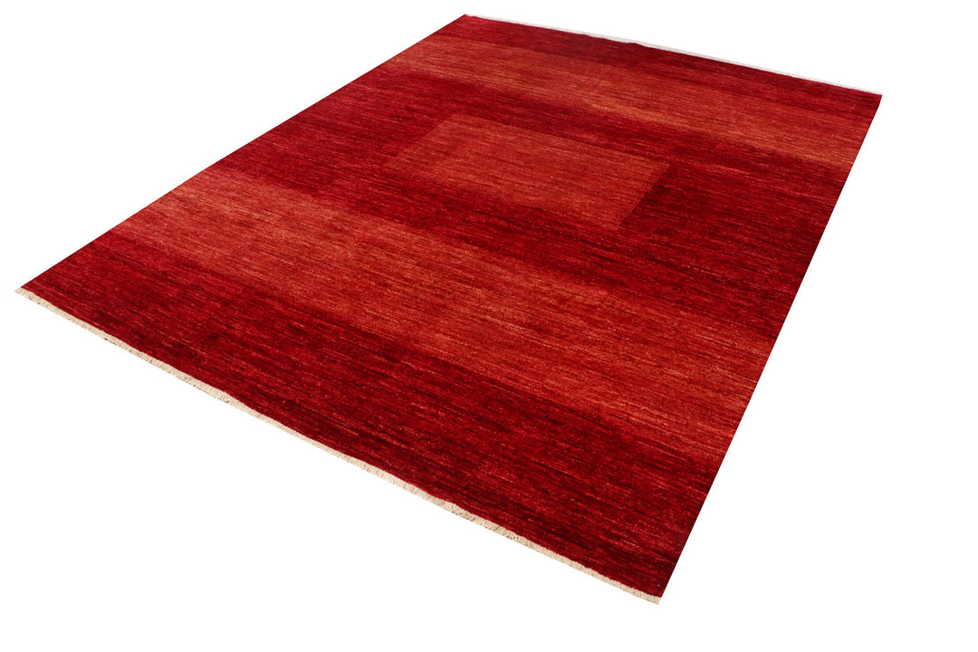 Dark Red Gabbeh 6' 7 x 8' 4 - No. 69902