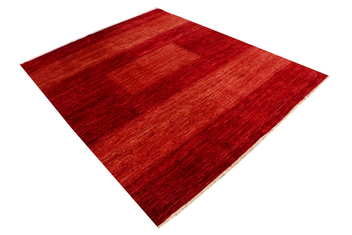 Dark Red Gabbeh 6' 7 x 8' 4 - No. 69902