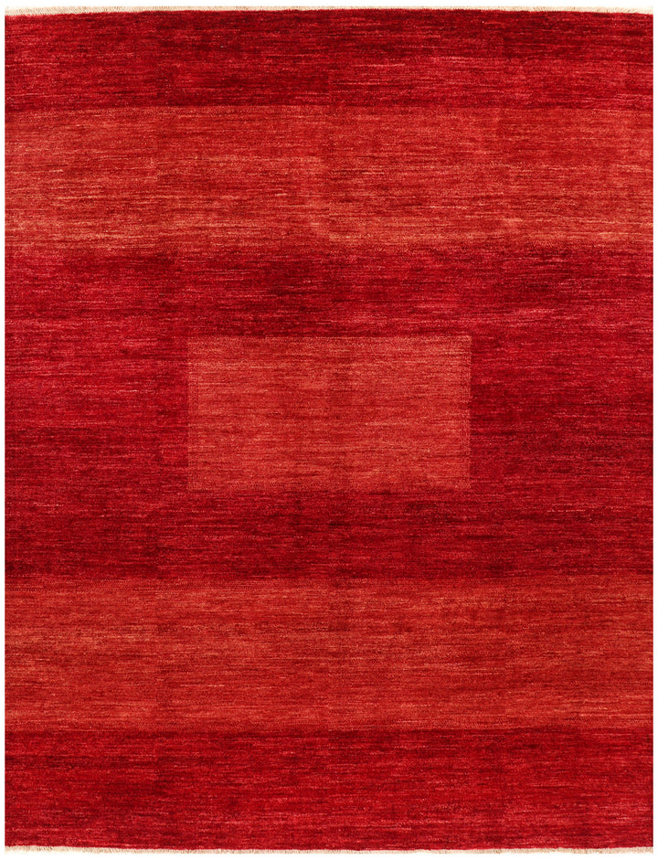 Dark Red Gabbeh 6' 7 x 8' 4 - No. 69902