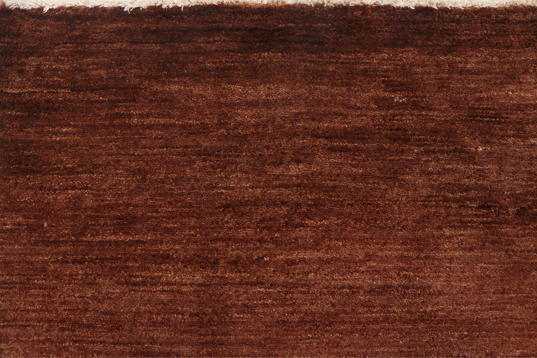Saddle Brown Gabbeh 6' 7 x 8' 7 - No. 69909