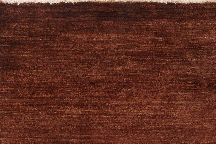 Saddle Brown Gabbeh 6' 7 x 8' 7 - No. 69909
