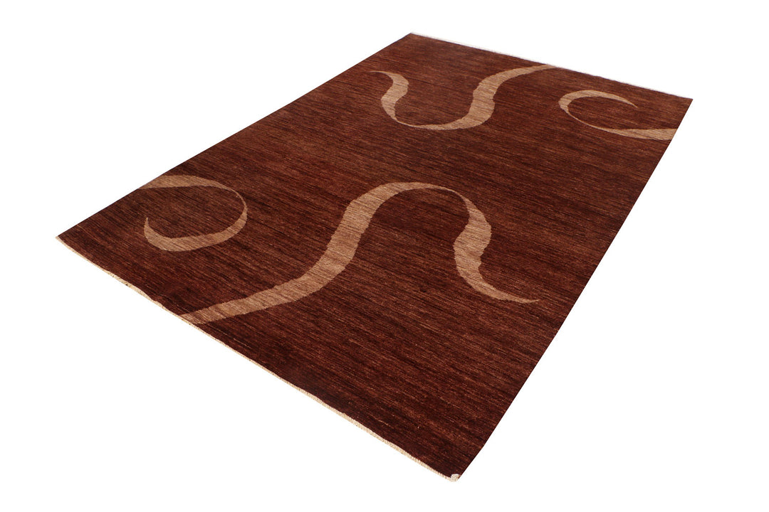 Saddle Brown Gabbeh 5' 7 x 8' 2 - No. 69921