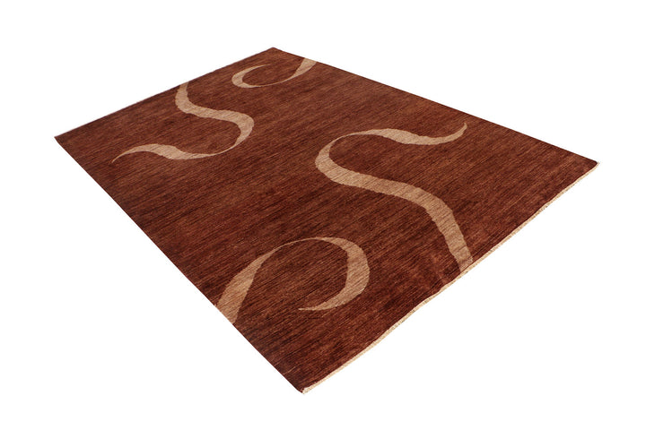 Saddle Brown Gabbeh 5' 7 x 8' 2 - No. 69921