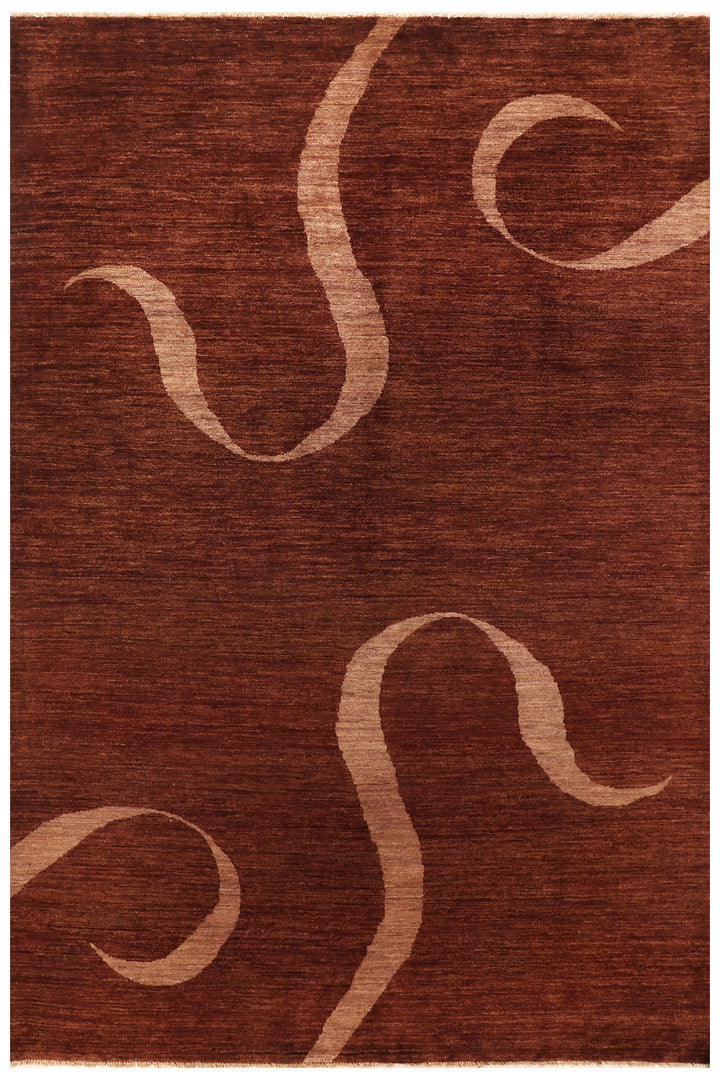 Saddle Brown Gabbeh 5' 7 x 8' 2 - No. 69921