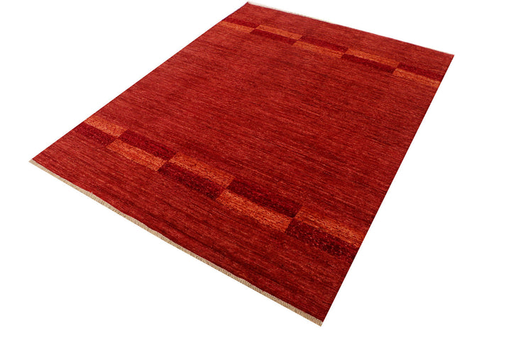 Firebrick Gabbeh 4' 11 x 6' 5 - No. 69935