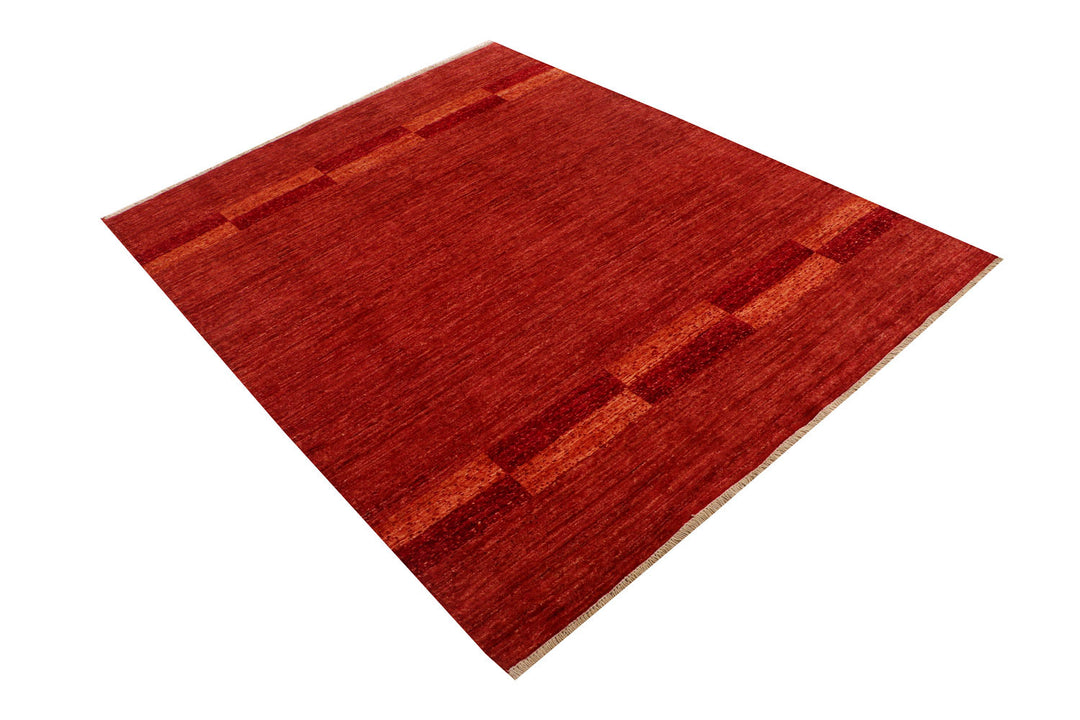 Firebrick Gabbeh 4' 11 x 6' 5 - No. 69935