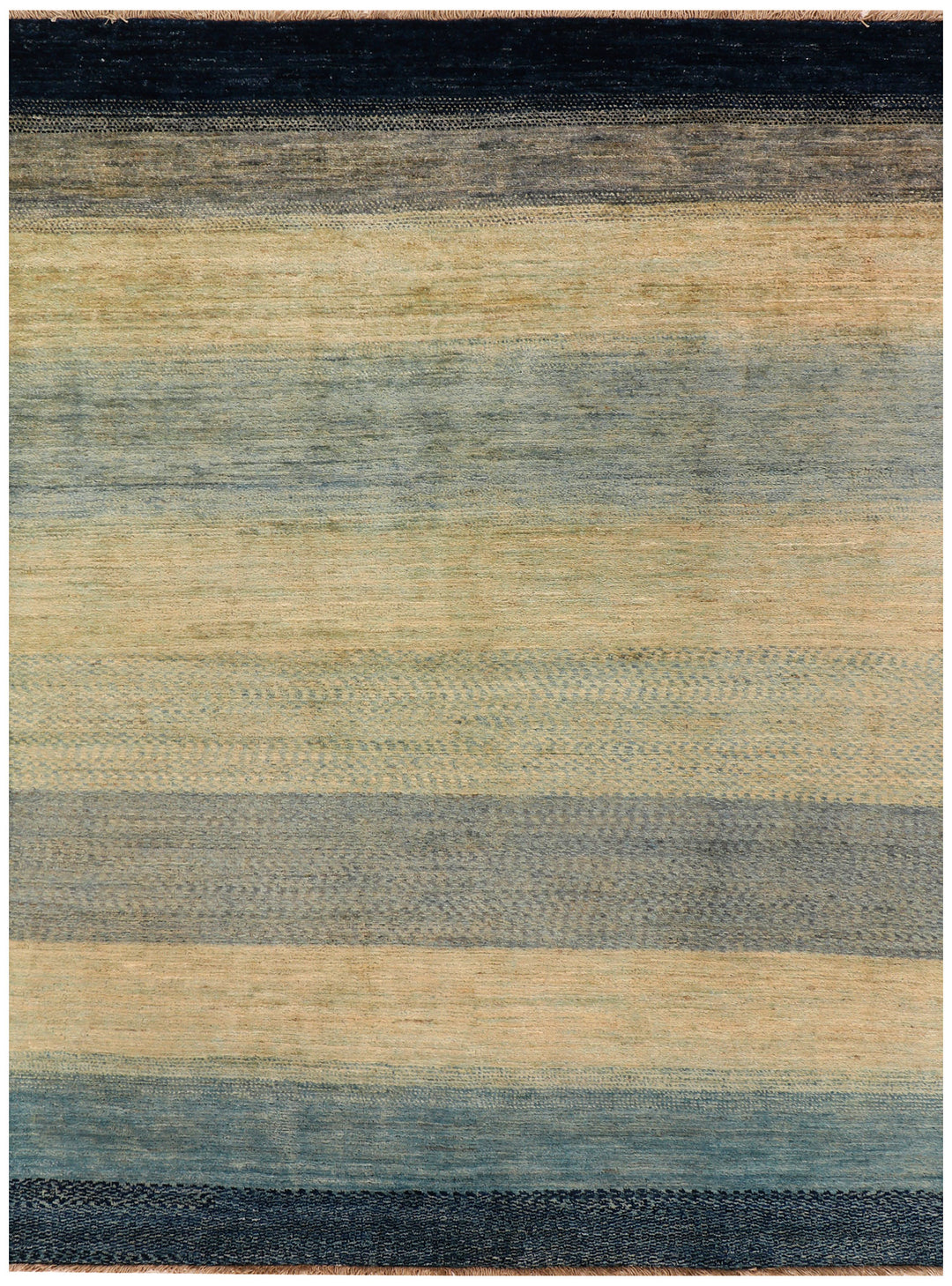 Afghan Gabbeh Rug 4'10" x 6'8" Hand-Knotted